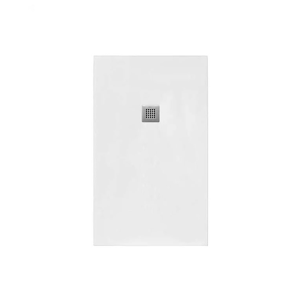 Cutout image of Tissino Giorgio2 White Slate 1200 x 900mm Stone Resin Rectangular Shower Tray